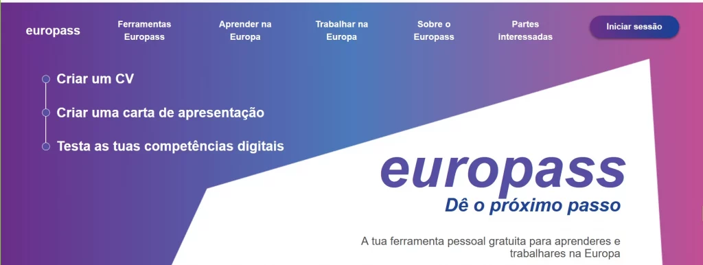 Gerador de Currículo Online Gratuito Europass