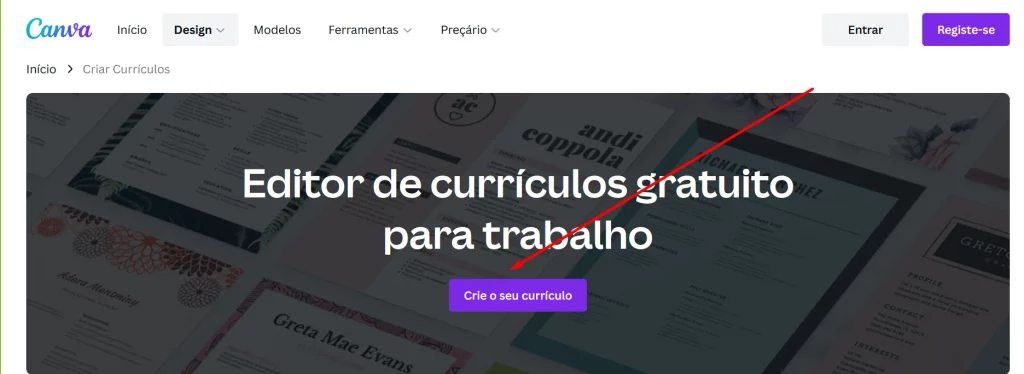 Criar curriculo com foto no Canva